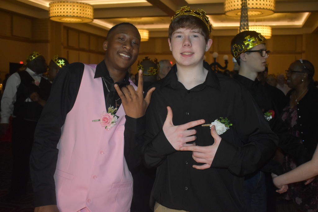 Students being silly during Night to Shine