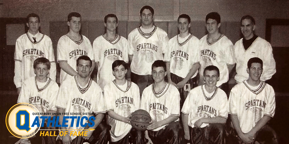 Photo of a QHS basketball team.