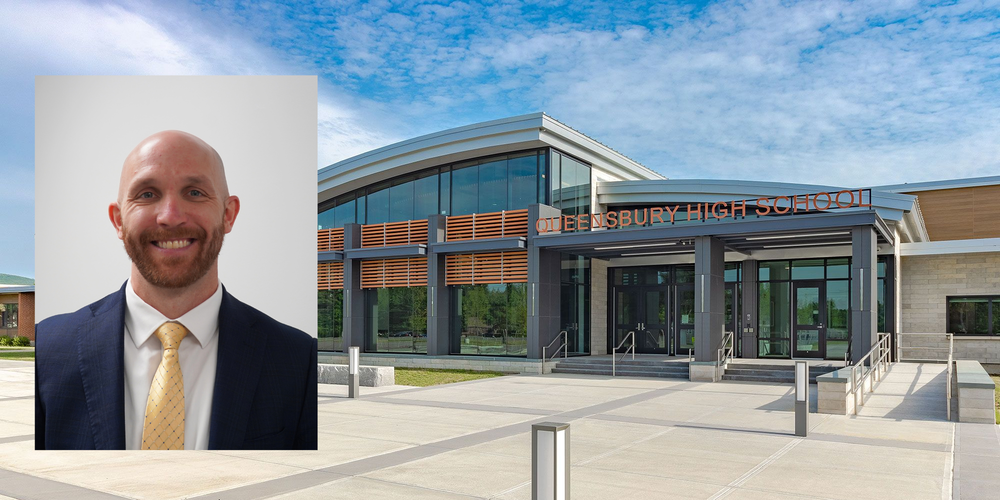 Photo of Queensbury High School and Ryan Carpenter.