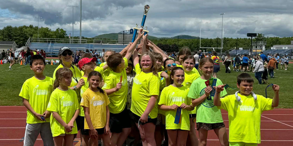 Mrs. Herrmann's class winning field day.