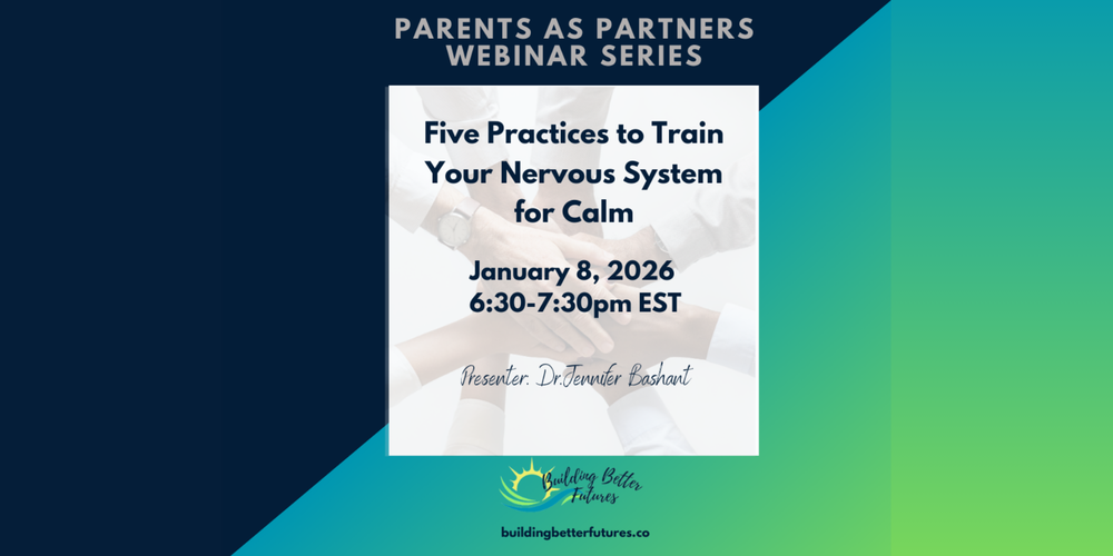 Flyer about a webinar for parents on Jan. 8. 