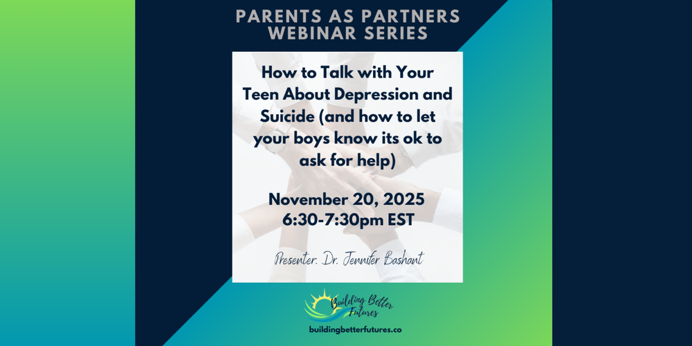 Flyer about Parents as Partners webinar on Nov. 20.
