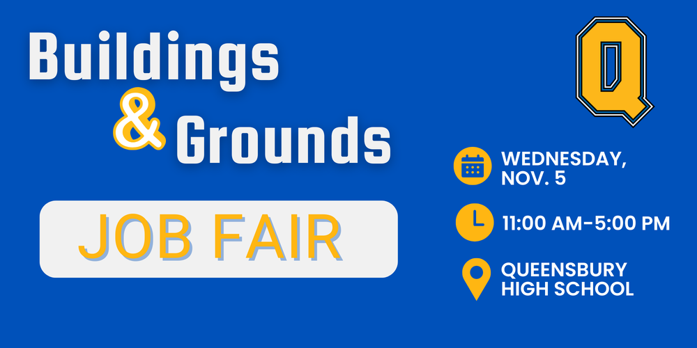 Flyer about Buildings & Grounds Job Fair.