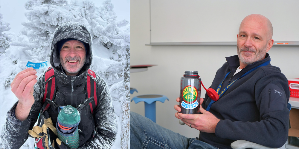 QMS teacher Chad Seelye is a Winter 46er.