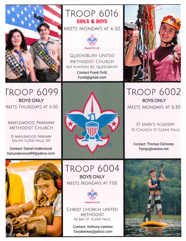 Flyer about Scouts. 