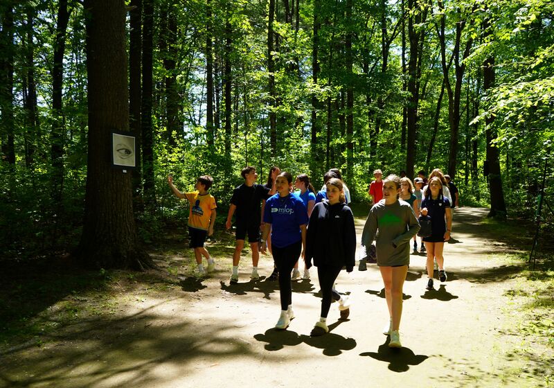Students participate in Art Walk.