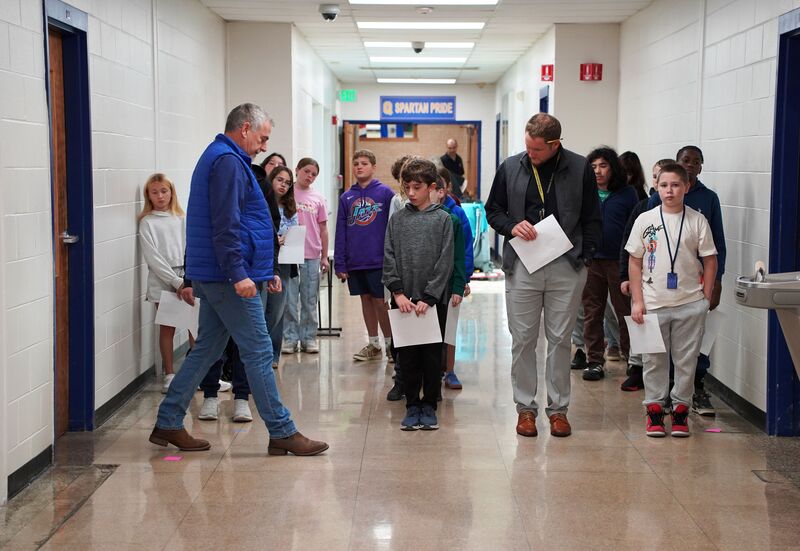 Students learn how to pace steps inside QMS.