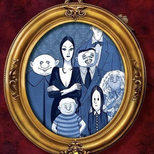Promotional image for The Addams Family musical.