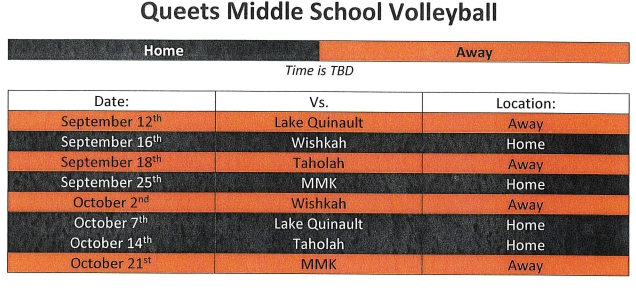Volleyball Schedule