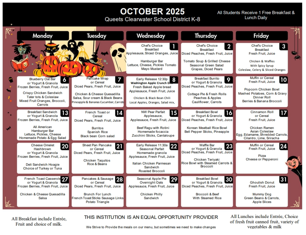 October Menu