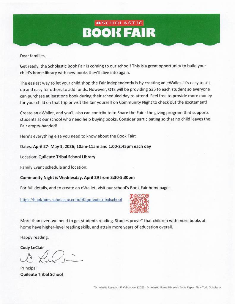 2026 Book Fair Flyer