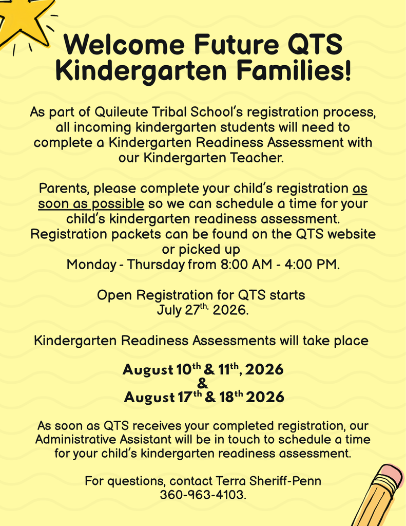Kindergarten Readiness Assessment Flyer