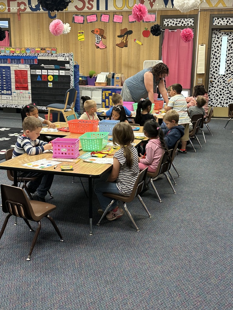 Mrs. Jacobson's kindergartners are busy learning