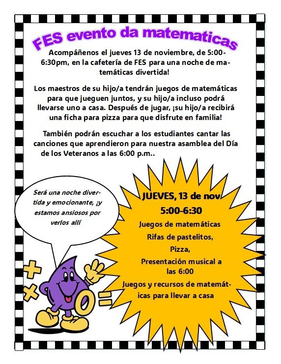 Math Event Spanish