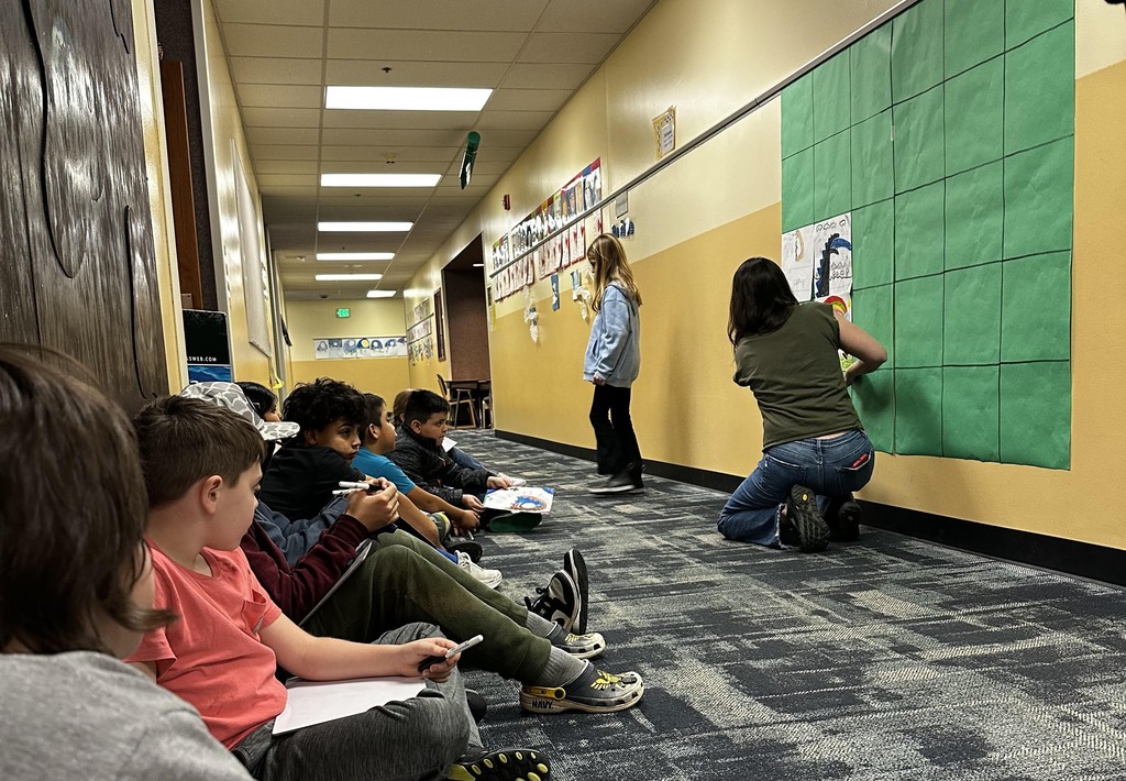 Kerr's class learning about perimeters