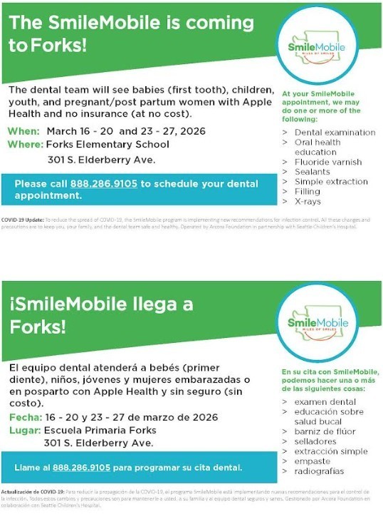 Smile Mobile details  English and Spanish