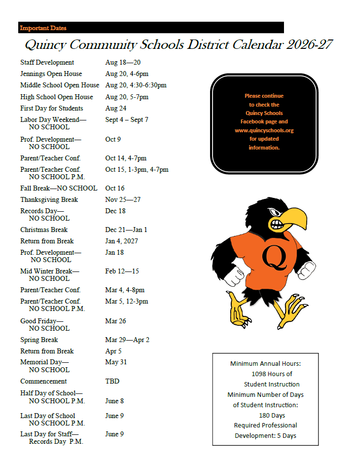 2026-27 School Calendar