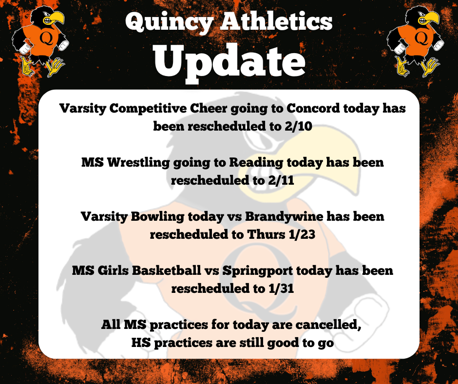 Quincy Athletics Update