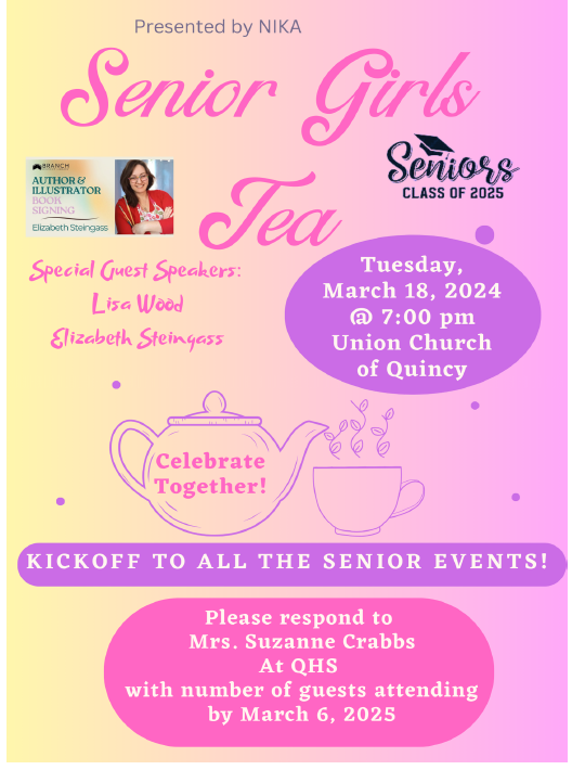 Flyer for Senior Tea