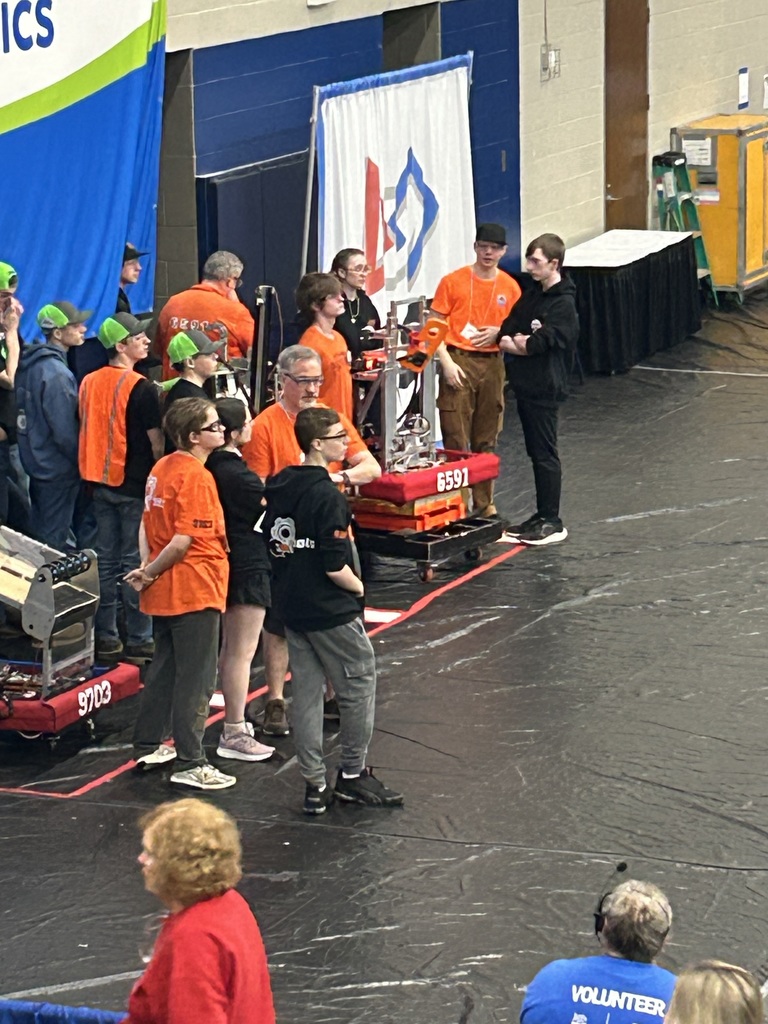 people at robotics competition