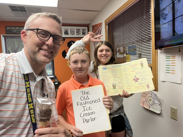 Celebrating some good ice cream math with Mr. Suever!