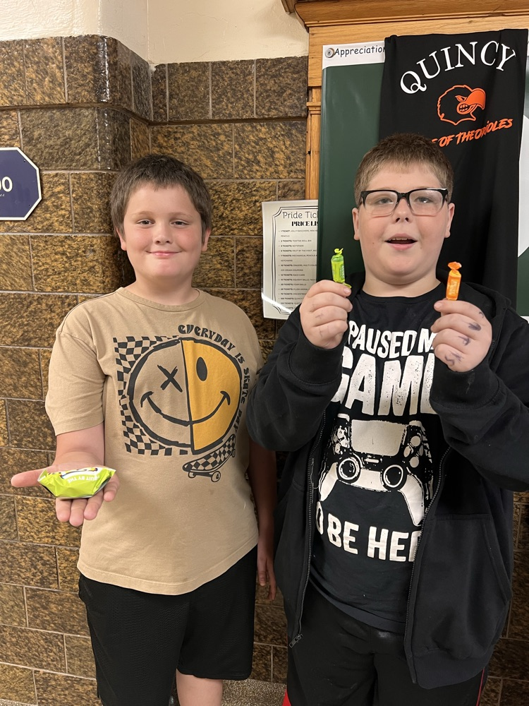 Students shopping at the QMS Pride Ticket Store