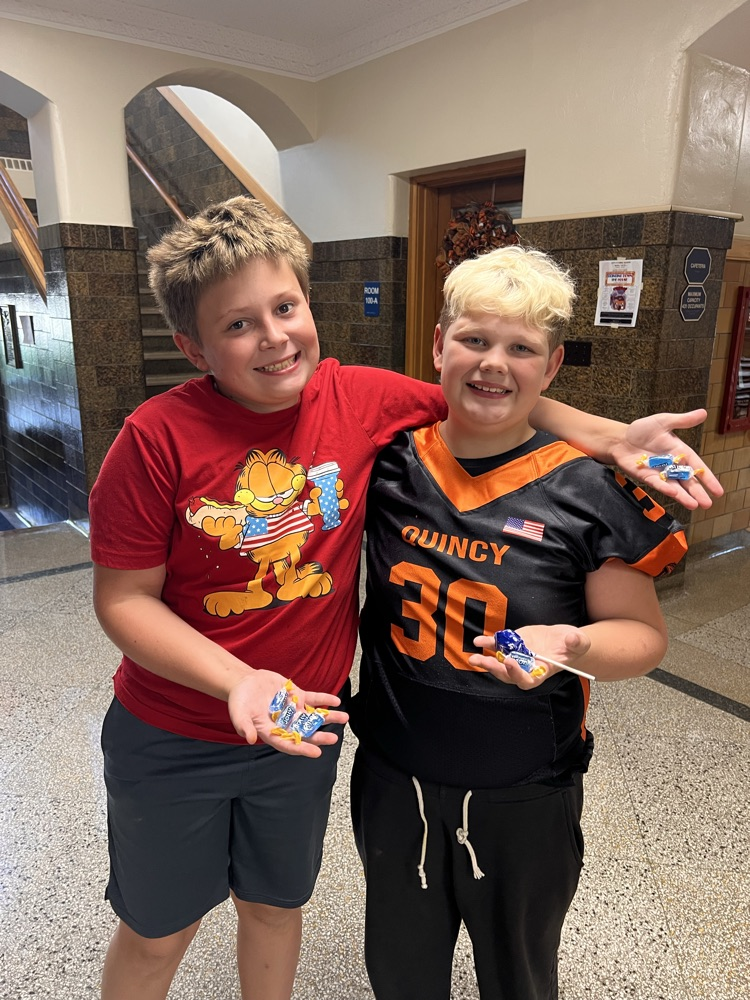 Students shopping at the QMS Pride Ticket Store