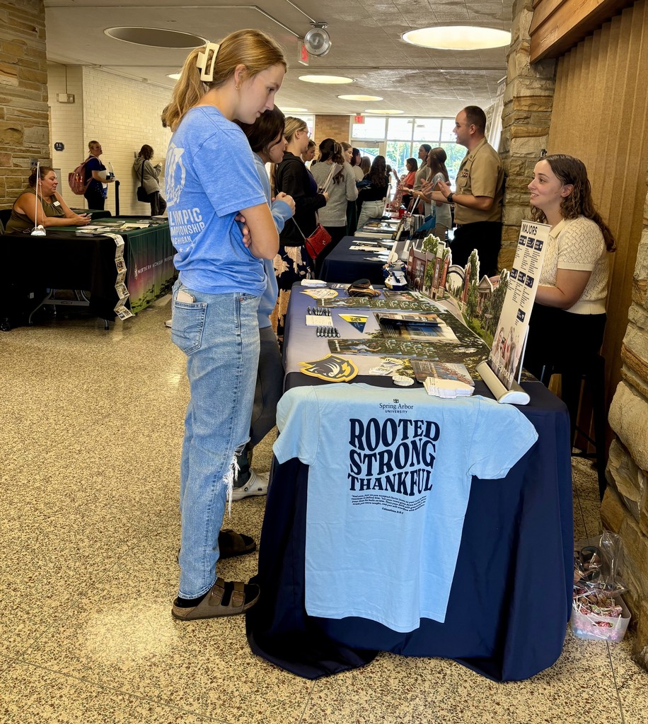 Student at College Fair