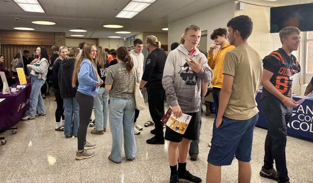 Students at College Fair