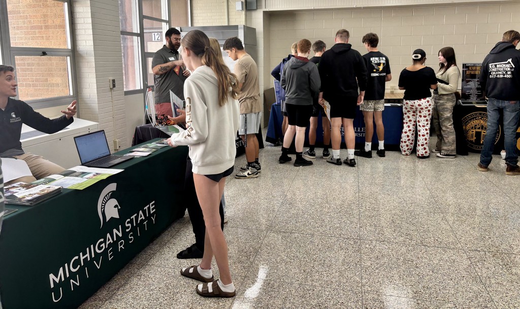 Students at College Fair