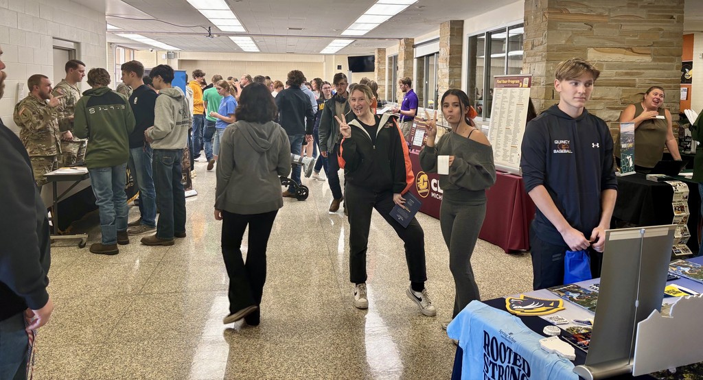 Students at College Fair