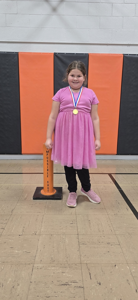Congratulations to Lillian Cole for making the Impossible Shot in P.E. Mr. Harmon picks two students who demonstrate good sportsmanship to take a shot with a tennis ball from 6ft.