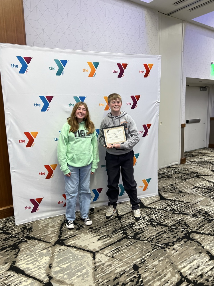 Easton S. recognized as Outstanding Senator.