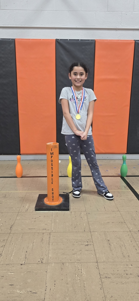 Congratulations to Adela R. of Mrs. Gary's 3rd grade class. She made the Impossible Shot today in PE. Mr. Harmon chooses two students who were demonstrating good sportsmanship to shoot at the end of each class. Nice job Adela!