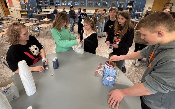 student in classroom