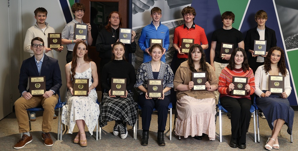 Top Academic All-Conference Team members and their awards.