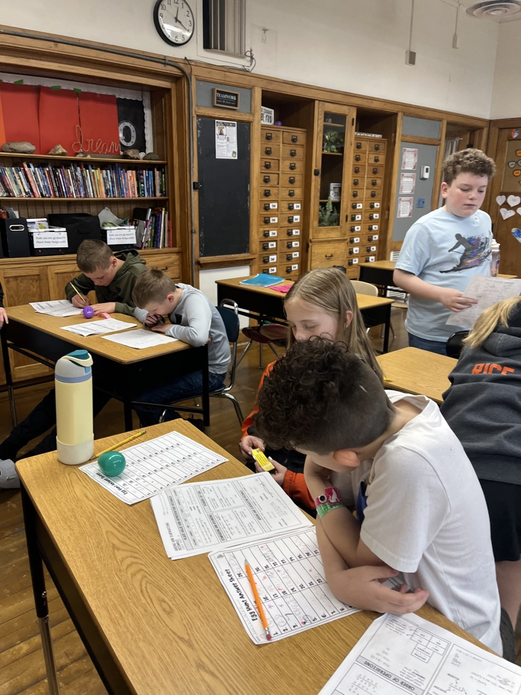 5th Grade Math Easter Egg Hunt