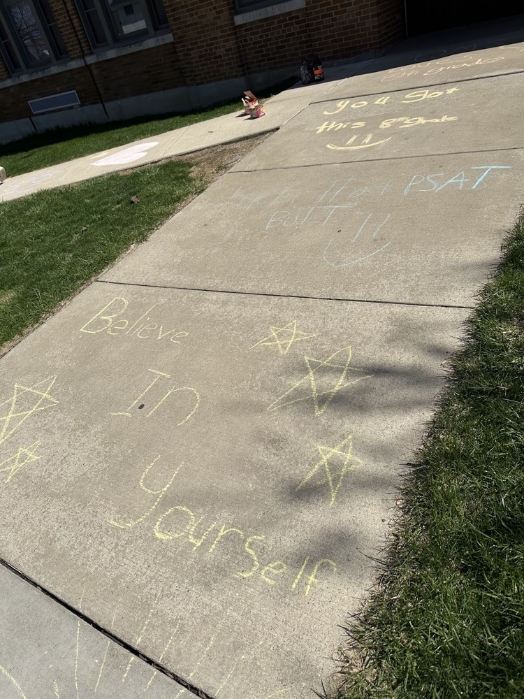 Encouraging messages for our 8th graders