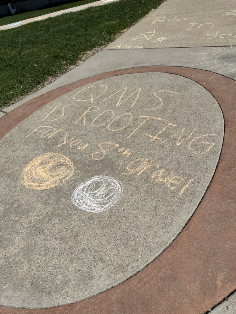 Encouraging messages for our 8th graders