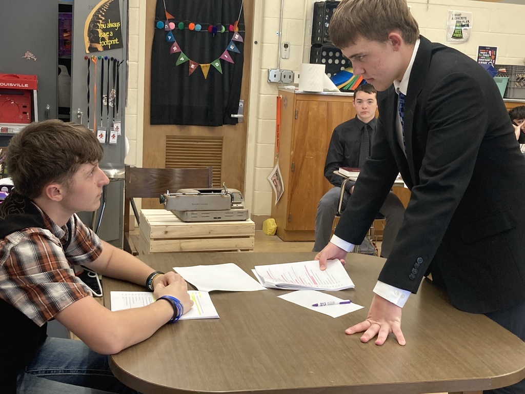 students recreating a trial