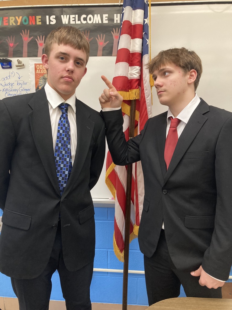 students recreating a trial