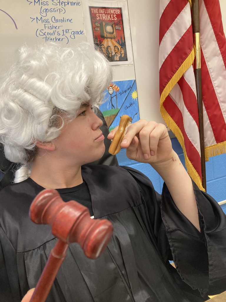 students recreating a trial