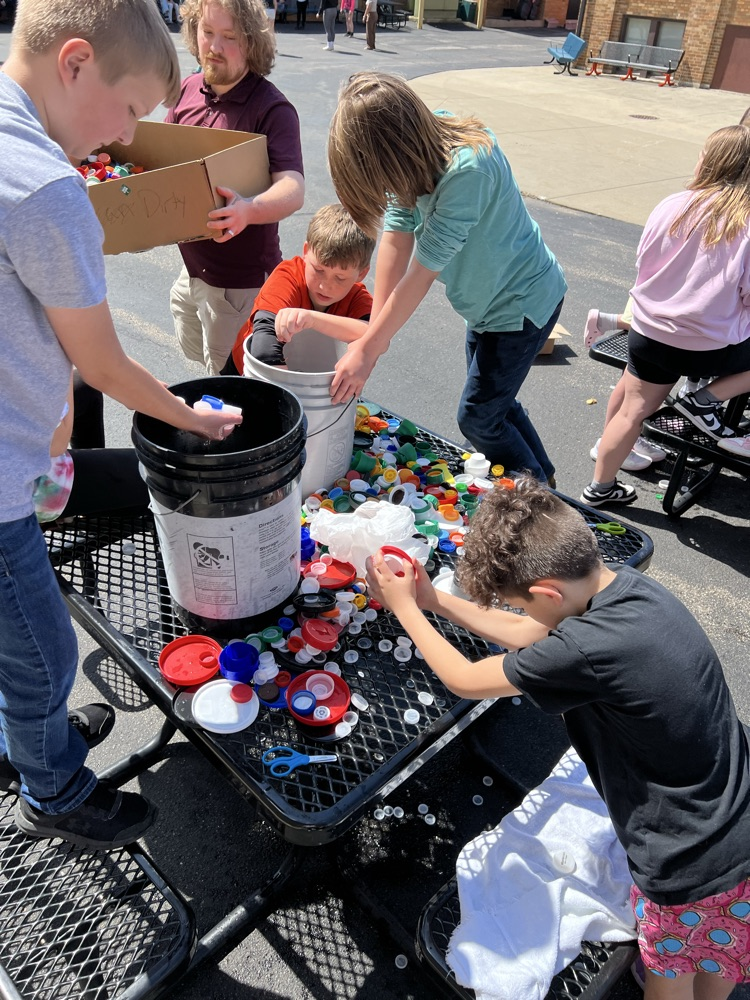 Cleaning lids for our bench project.