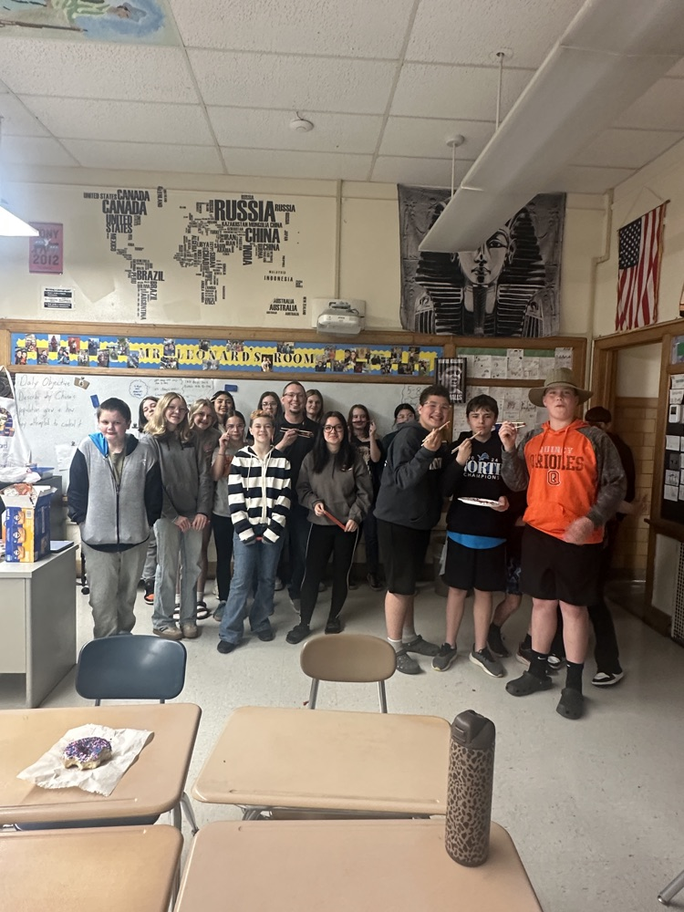 Chopstick day in 7th grade social studies