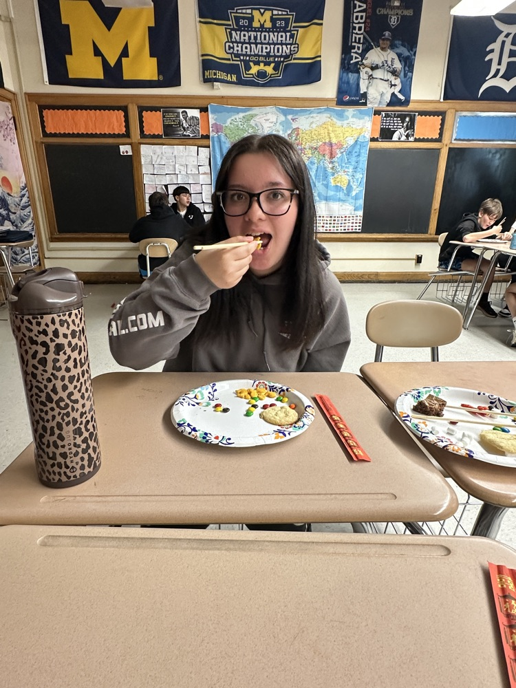 Chopstick day in 7th grade social studies