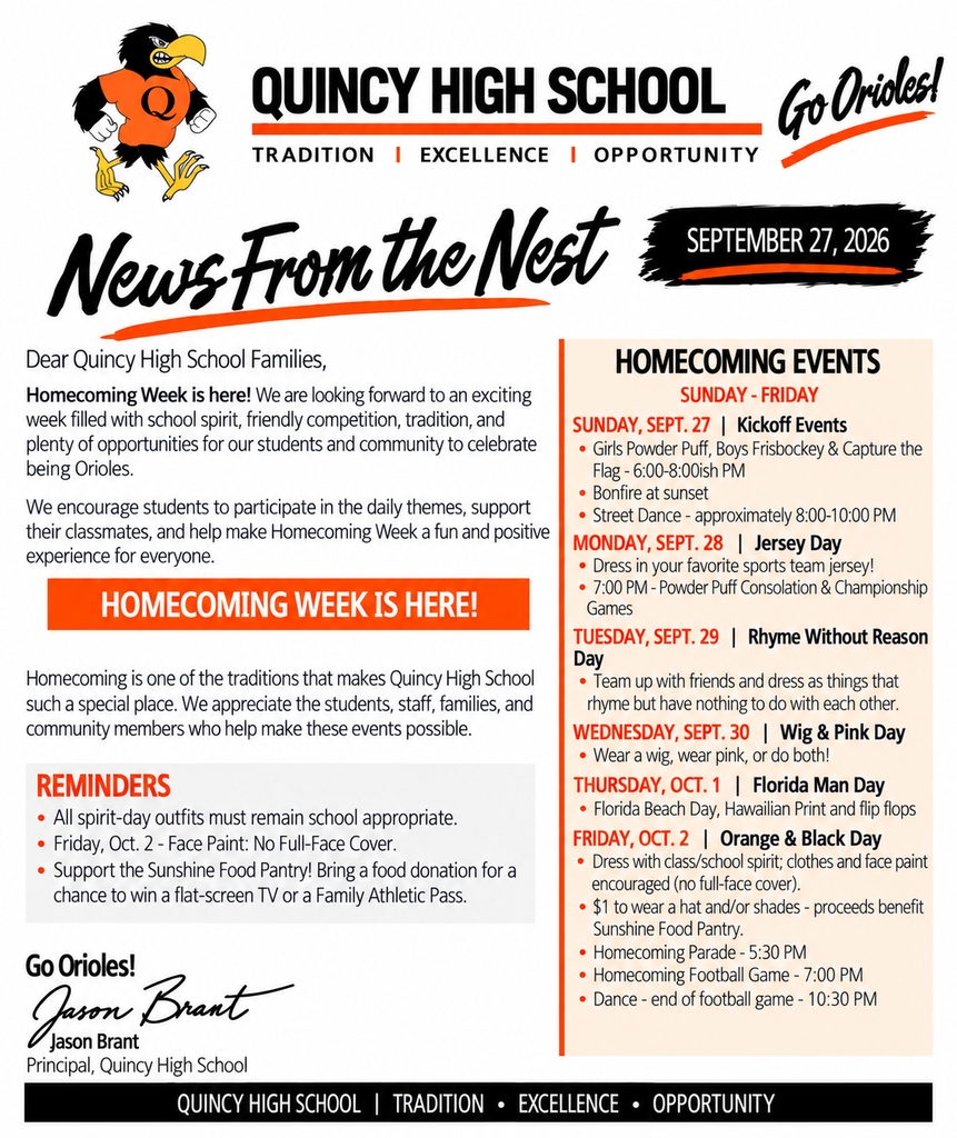 News From The Nest 9/27/26