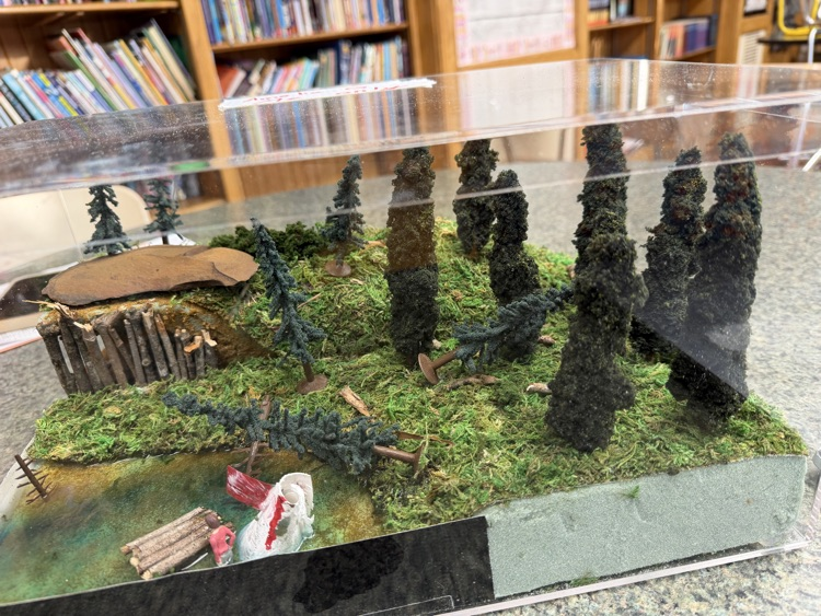 Hatchet diorama
