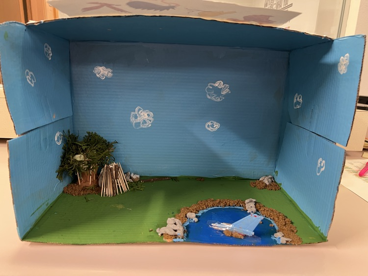 Hatchet diorama