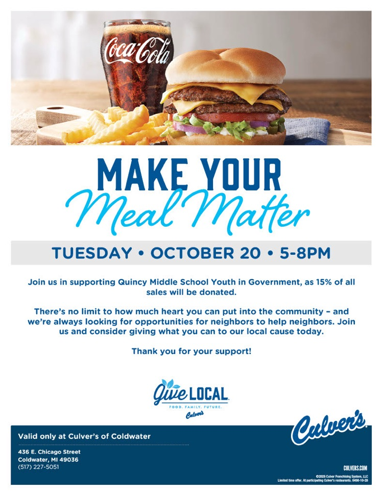 QMS YIG Culver’s Flyer