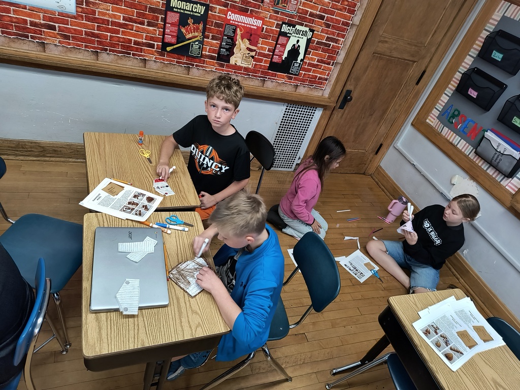 Students creating 3d models of Native American homes